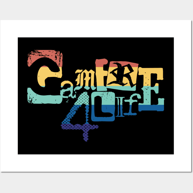 Gamer 4 Life text 3.0 Wall Art by 2 souls